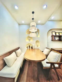 Phòng ăn - Căn hộ Akari City Bình Tân - Phong cách Wabi Sabi 