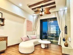 Phòng khách - Căn hộ Akari City Bình Tân - Phong cách Wabi Sabi 