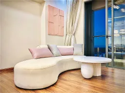 Phòng khách - Căn hộ Akari City Bình Tân - Phong cách Wabi Sabi 
