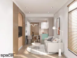 Phòng khách, Phòng ăn - Căn hộ Centana Quận 2 - Phong cách Scandinavian + Modern 