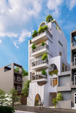 Mặt tiền - Nhà phố Quận 3 - Phong cách Neo Classic 