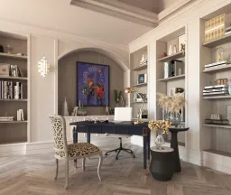 Phòng làm việc - Nhà phố Quận 3 - Phong cách Neo Classic 