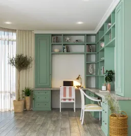 Phòng làm việc - Nhà phố Quận 3 - Phong cách Neo Classic 