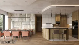 Phòng bếp, Phòng ăn - Căn hộ Empire City Quận 2 - Phong cách Modern 