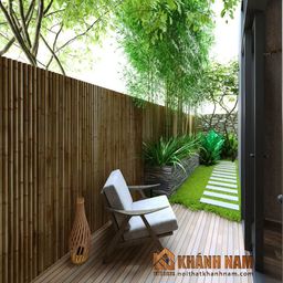 Sân vườn - Nhà phố KDC Him Lam - Phong cách Modern 
