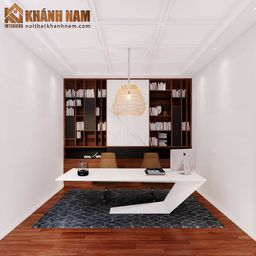 Phòng làm việc - Nhà phố KDC Him Lam - Phong cách Modern 