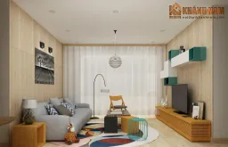Phòng khách - Căn hộ The Landmark 6 (Vinhomes) - Phong cách Modern 
