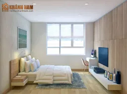 Phòng ngủ - Căn hộ The Landmark 6 (Vinhomes) - Phong cách Modern 
