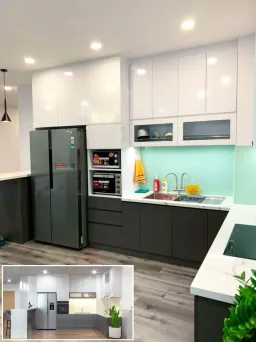 Phòng bếp - Căn hộ Tân Phước Plaza Quận 11 - Phong cách Modern 