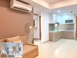 Phòng khách, Phòng bếp - Căn hộ Carillon 7 Quận Tân Phú - Phong cách Modern 