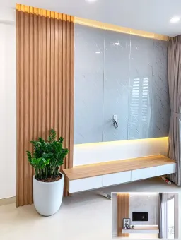 Phòng khách - Căn hộ Carillon 7 Quận Tân Phú - Phong cách Modern 