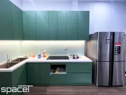 Phòng bếp - Nhà phố 100m2 tại Biên Hòa Đồng Nai - Phong cách Modern 