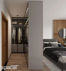 Phòng ngủ, Phòng thay đồ - Căn hộ Precia Quận 2 - Phong cách Modern 