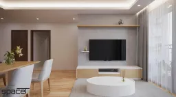 Phòng khách - Căn hộ Orient Apartment Quận 4 - Phong cách Modern 