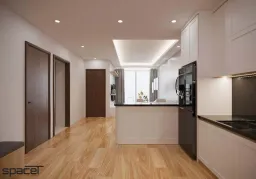 Phòng bếp - Căn hộ Orient Apartment Quận 4 - Phong cách Modern 
