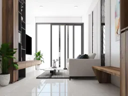 Phòng khách - Căn hộ Ricca Quận 9 - Phong cách Modern 