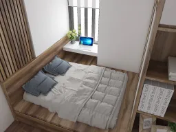 Phòng ngủ - Căn hộ Ricca Quận 9 - Phong cách Modern 