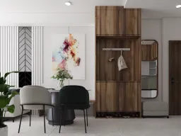 Phòng ăn, Lối vào - Căn hộ Ricca Quận 9 - Phong cách Modern 