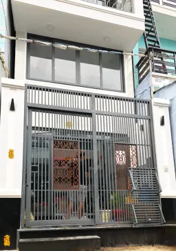 Mặt tiền - Thi công xây dựng Nhà phố đường Mễ Cốc Quận 8 
