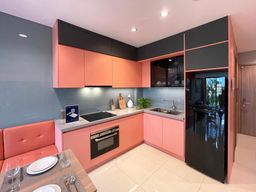 Phòng bếp - Căn hộ mẫu phong cách Modern (Showroom An Cường) 