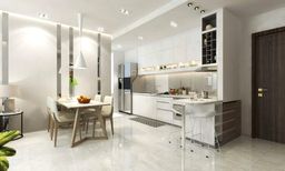 Phòng bếp, Phòng ăn - Căn hộ 58m2 Vinhomes Grand Park - Phong cách Modern 