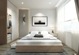 Phòng ngủ - Căn hộ 58m2 Vinhomes Grand Park - Phong cách Modern 