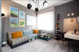 Phòng làm việc, Phòng giải trí - Biệt thự Đại Phú Gia - Phong cách Modern 