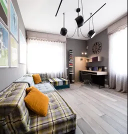 Phòng làm việc, Phòng giải trí - Biệt thự Đại Phú Gia - Phong cách Modern 
