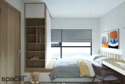 Phòng ngủ - Căn hộ Vinhomes Origami Q.9 - Phong cách Modern 