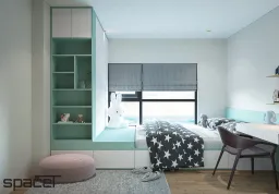 Phòng ngủ, Phòng cho bé - Căn hộ Vinhomes Origami Q.9 - Phong cách Modern 