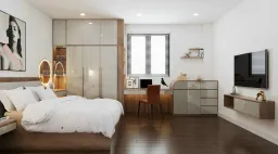 Phòng ngủ - Nhà phố Quận 7 - Phong cách Modern 