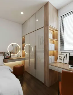 Phòng ngủ - Nhà phố Quận 7 - Phong cách Modern 