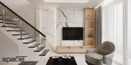 Phòng khách - Nhà phố Quận Gò Vấp - Phong cách Modern 