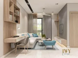 Phòng khách - Căn Hộ Emerald Celadon City - Phong cách Modern 