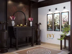 Phòng thờ - Biệt thự tại Bình Dương - Phong cách Modern 