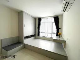 Phòng khách - Căn hộ Hoàng Anh Giai Việt Quận 8 - Phong cách Minimalist 