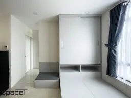 Phòng khách - Căn hộ Hoàng Anh Giai Việt Quận 8 - Phong cách Minimalist 