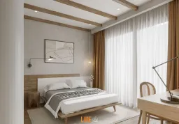 Phòng ngủ - Nhà phố Quận 9 - Phong cách Wabi Sabi + Country 