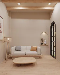 Phòng giải trí - Nhà phố Nguyễn Kiệm Gò Vấp - Phong cách Wabi Sabi 