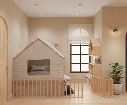 Phòng cho bé - Nhà phố Nguyễn Kiệm Gò Vấp - Phong cách Wabi Sabi 
