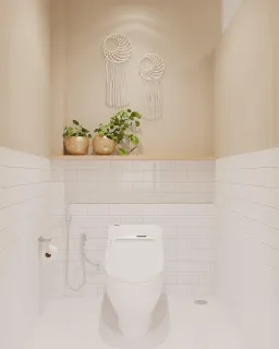 Phòng tắm - Nhà phố Nguyễn Kiệm Gò Vấp - Phong cách Wabi Sabi 