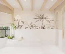 Phòng tắm - Nhà phố Nguyễn Kiệm Gò Vấp - Phong cách Wabi Sabi 