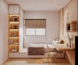 Phòng ngủ - Căn hộ CityLand Park Hills Gò Vấp - Phong cách Scandinavian 