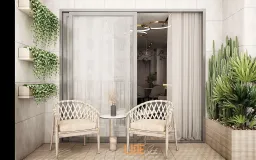 Lô gia - Căn hộ Hado Centrosa Garden Quận 10 - Phong cách Modern 