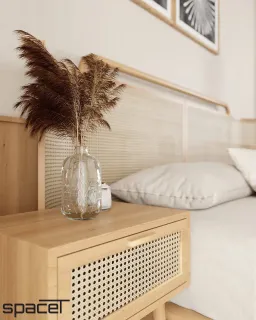 Phòng ngủ - Phòng ngủ Nhà phố Bình Thạnh - Phong cách Wabi Sabi 