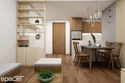 Phòng khách, Phòng ăn - Căn hộ Akari City Bình Tân - Phong cách Japandi 