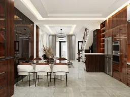 Phòng ăn - Nhà phố Senturia Quận 12 - Phong cách Modern 