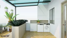 Sân thượng - Nhà phố Quận 10 - Phong cách Modern 