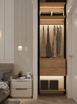 Phòng ngủ - Căn hộ Saigon South Residence - Phong cách Modern 