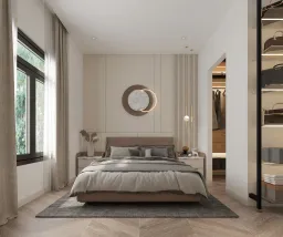 Phòng ngủ - Căn hộ Saigon South Residence - Phong cách Modern 